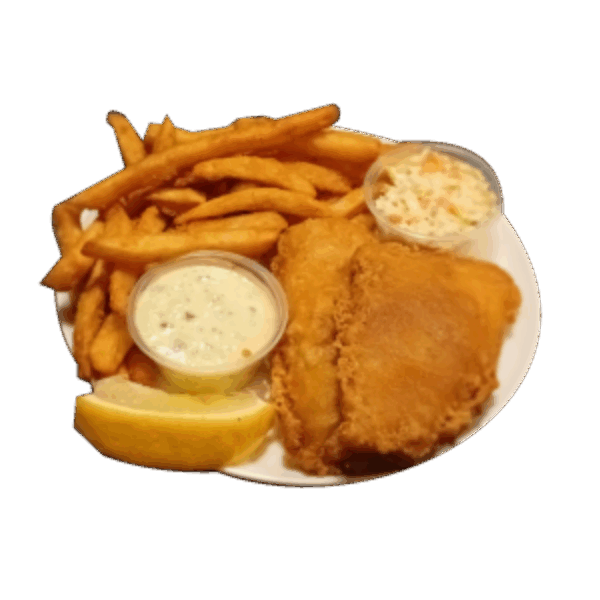 Fish & Chips with coleslaw